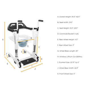 Freedom Patient Lift Transfer Chair | Enhanced Mobility - Image 11