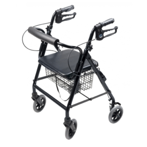 Lumex Walkabout Four-Wheel Hemi Rollator – Lightweight Hemi Walker with Wheels