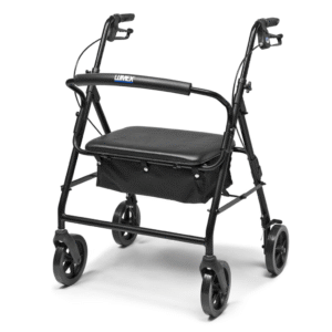 Lumex Walkabout Imperial Bariatric Rollator – Heavy Duty Walker with Wide Seat