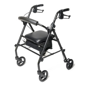 Lumex Walkabout Steel Rollator Walker – Durable Support, Everyday Comfort - Image 1