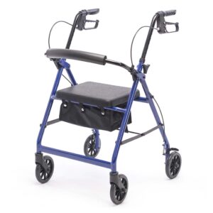 Protekt Steel Rollator (KD) – Reliable Mobility Walker with Seat - Image 1