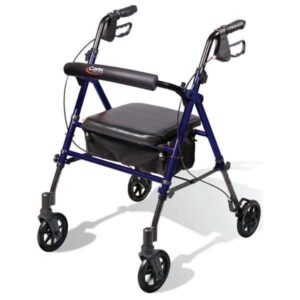 Carex Step 'N Rest Rolling Walker - Image 1