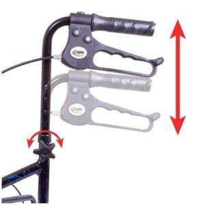 Carex Trio Rolling Walker – Lightweight Mobility Walker 3 Wheels - Image 7