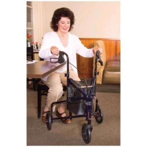 Carex Trio Rolling Walker – Lightweight Mobility Walker 3 Wheels - Image 8