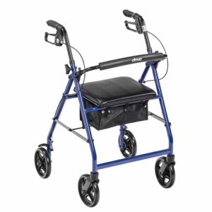 Drive Medical Aluminum Rollator, 7.5" Casters