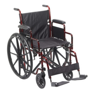 Drive Medical Rebel Wheelchair - 18" Seat,  Swing-away Footrests