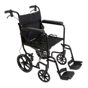 ProBasics Aluminum Transport Chair with 12-Inch Wheels - Image 1
