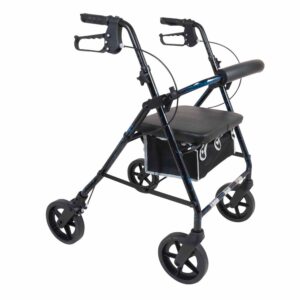 ProBasics Deluxe Aluminum Rollator – Lightweight Walker with Seat