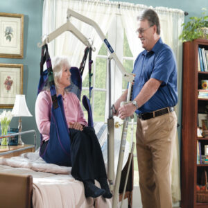 Invacare Full Body Sling with Commode Opening, Mesh - Image 4