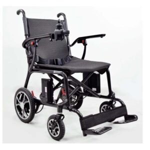 Med Mobility Lightweight Foldable Electric Wheelchair Carbon - Image 1