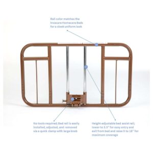 Invacare Clamp-On IVC Half-Length Rail - Image 2