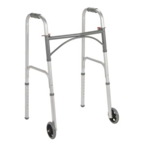 McKesson Folding Walker Adjustable Height Steel Frame - Case of 4
